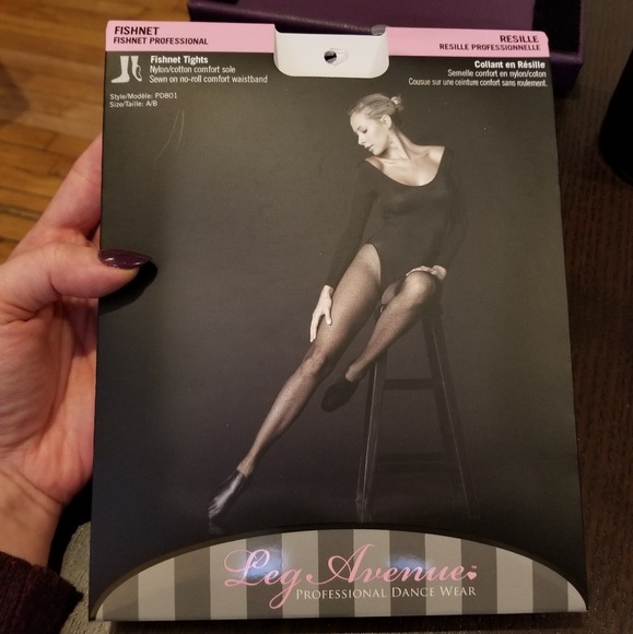 Professional Dancer Fishnet Tights by Leg Avenue - Picture 2 of 6